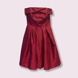 White House Black Market maroon cocktail dress